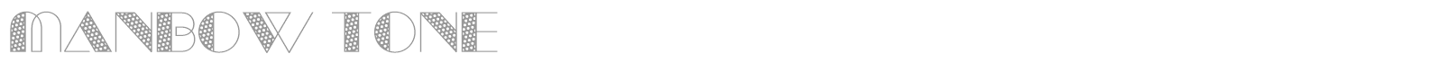 Manbow font preview